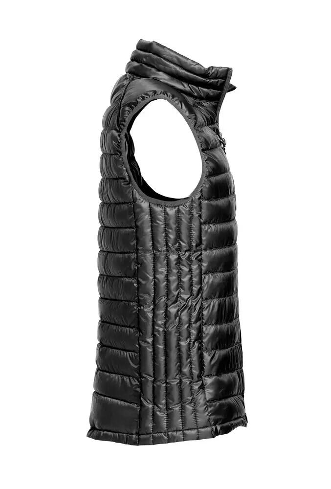 clique Hudson Vest — colete moderno com enchimento efeito pluma, preto 4/4