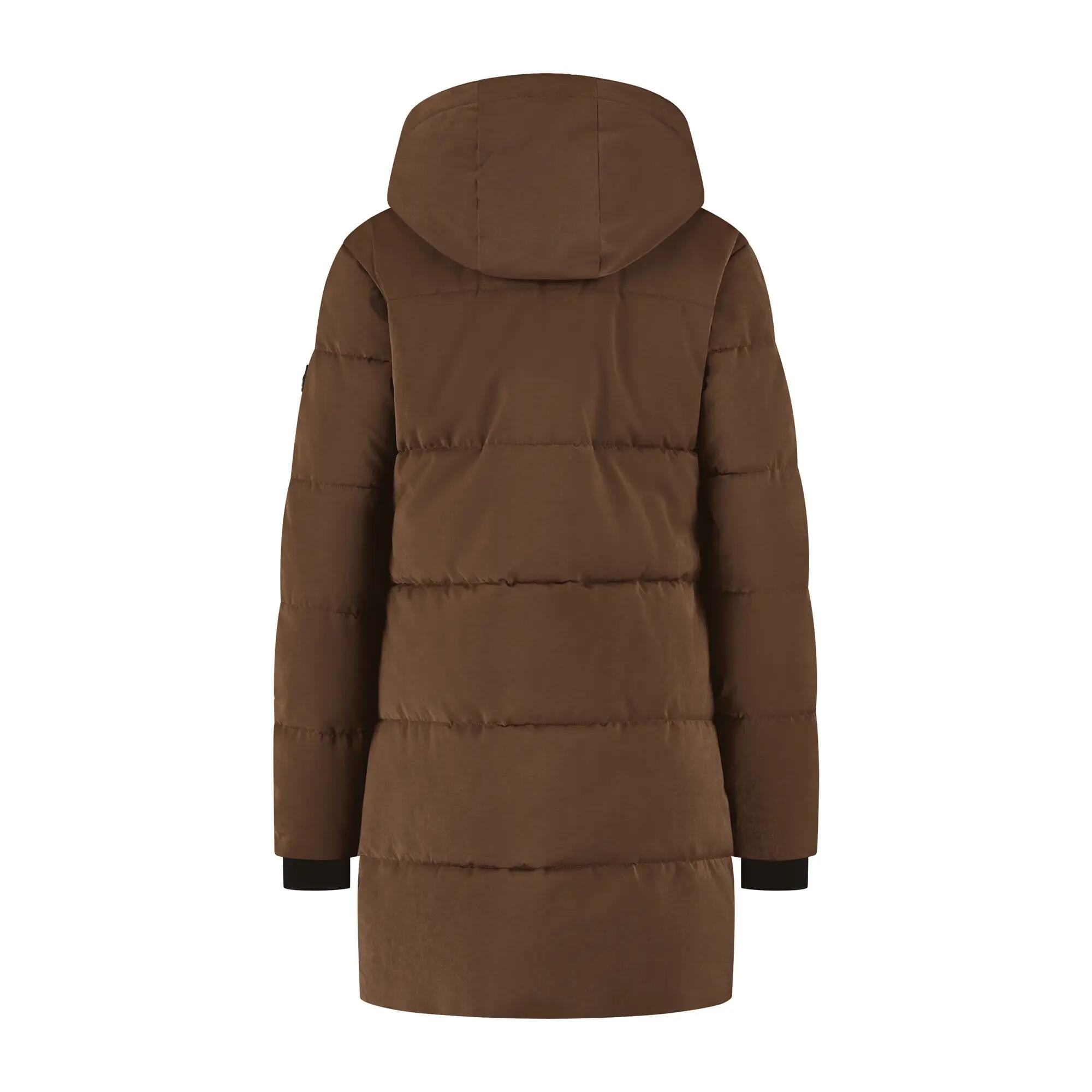 Astrid Femme - Doudoune d'hiver - Imperméable - Marron foncé 5/5