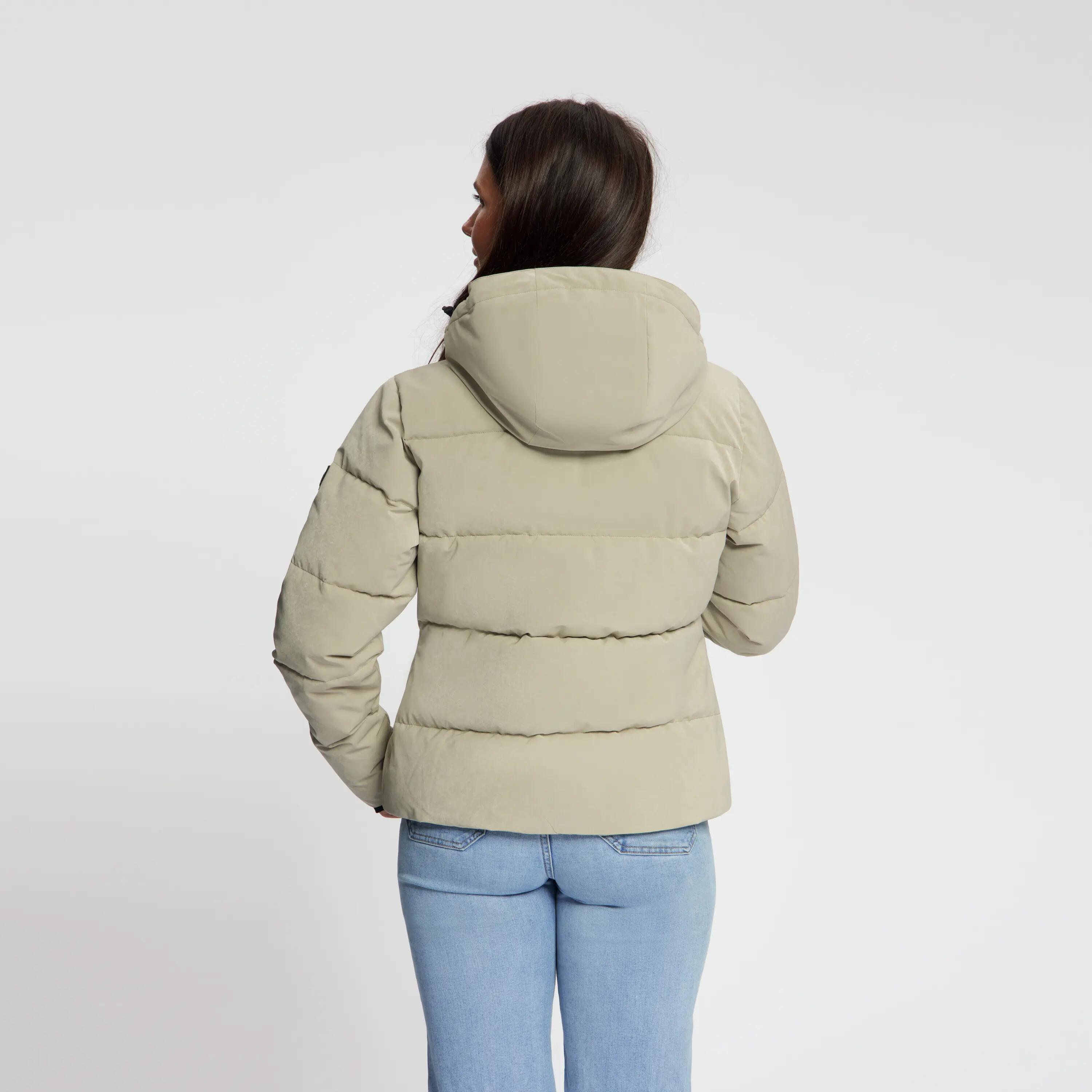 Agnes Dames - Puffer winterjas - Waterdicht - Lichtbruin 3/5