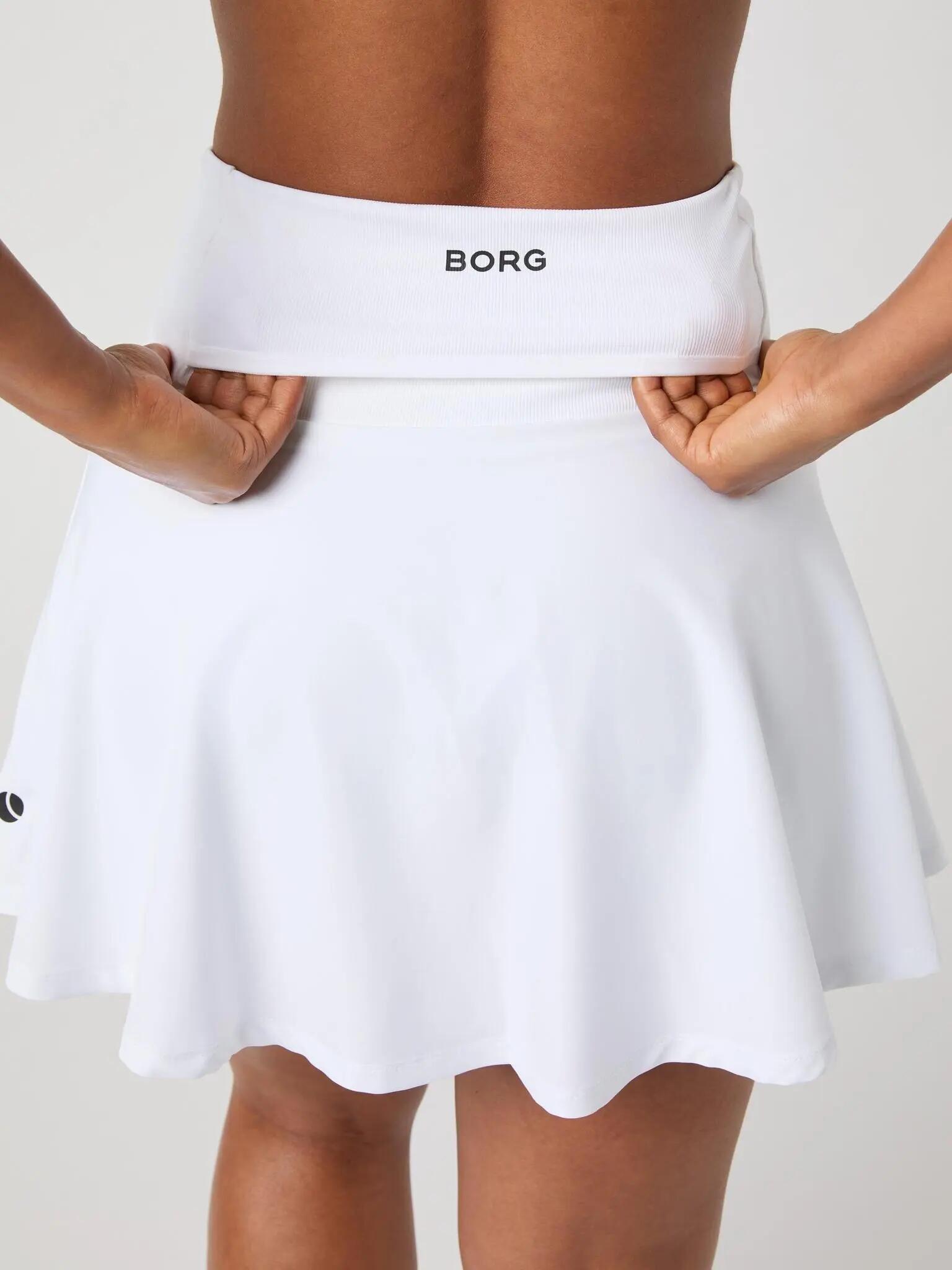 bjorn_borg ACE SKIRT POCKET en polyester recyclé BRILLIANT WHITE 5/5