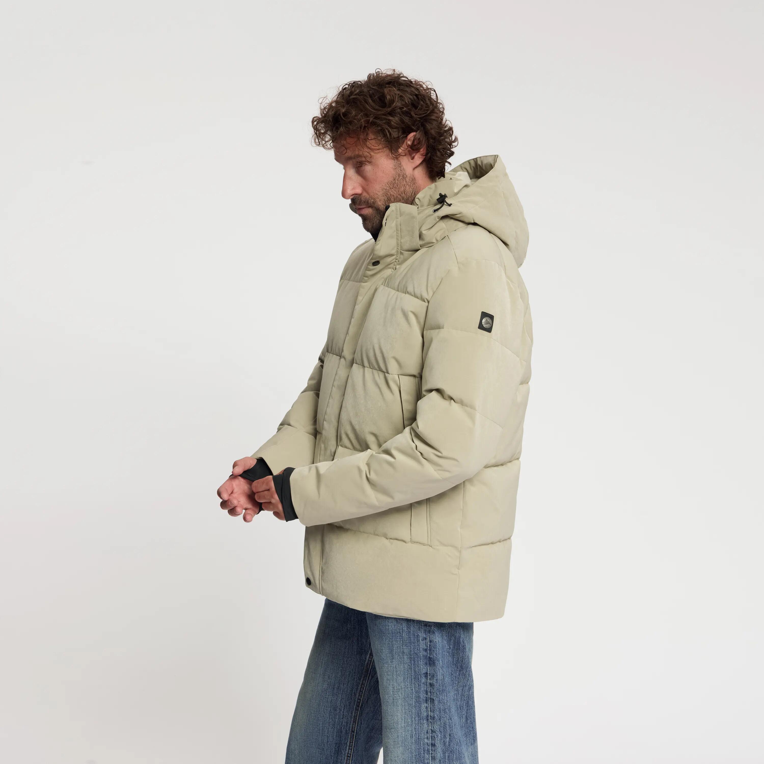Asberg Heren - Puffer winterjas - Waterdicht - Lichtbruin 2/5