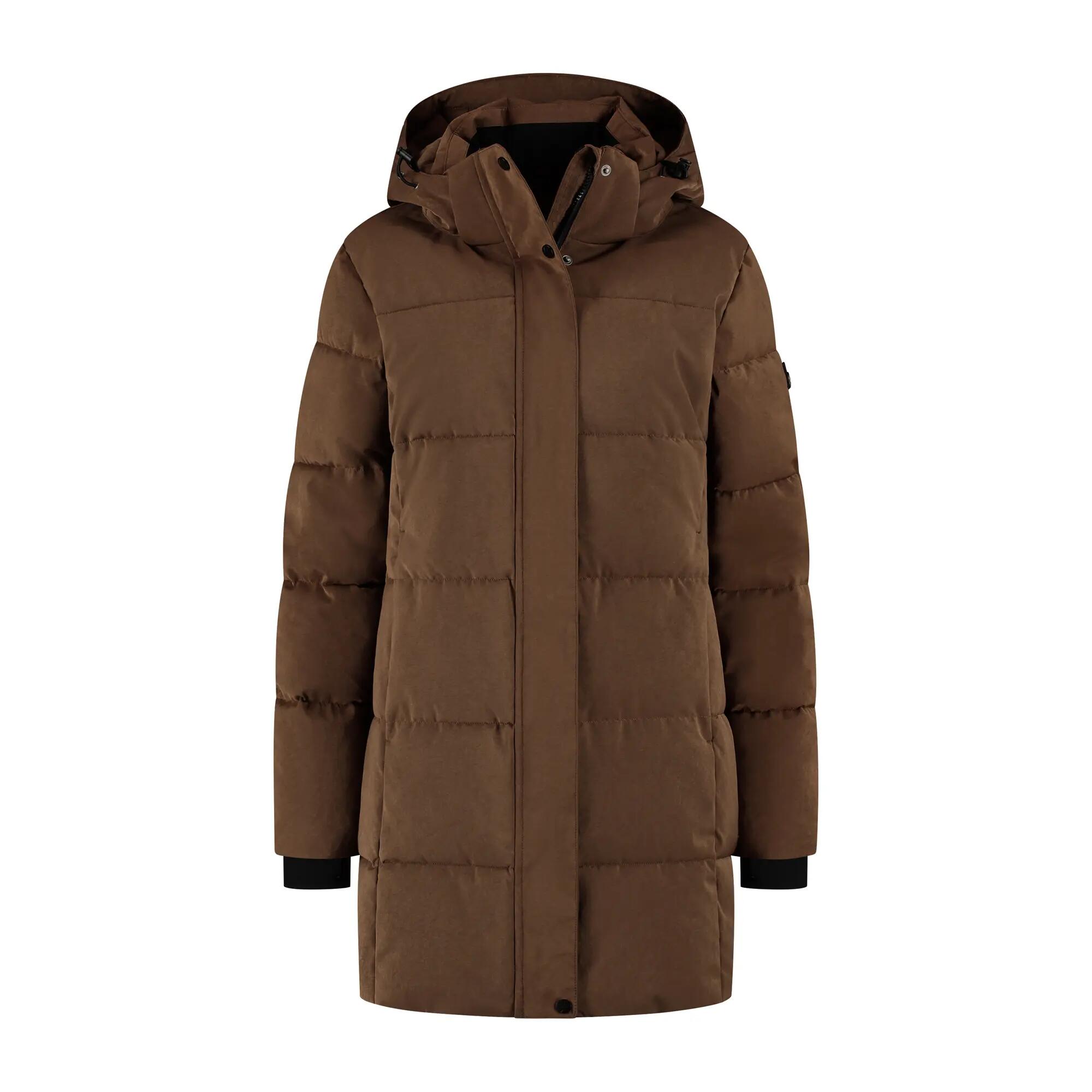 Astrid Femme - Doudoune d'hiver - Imperméable - Marron foncé 4/5