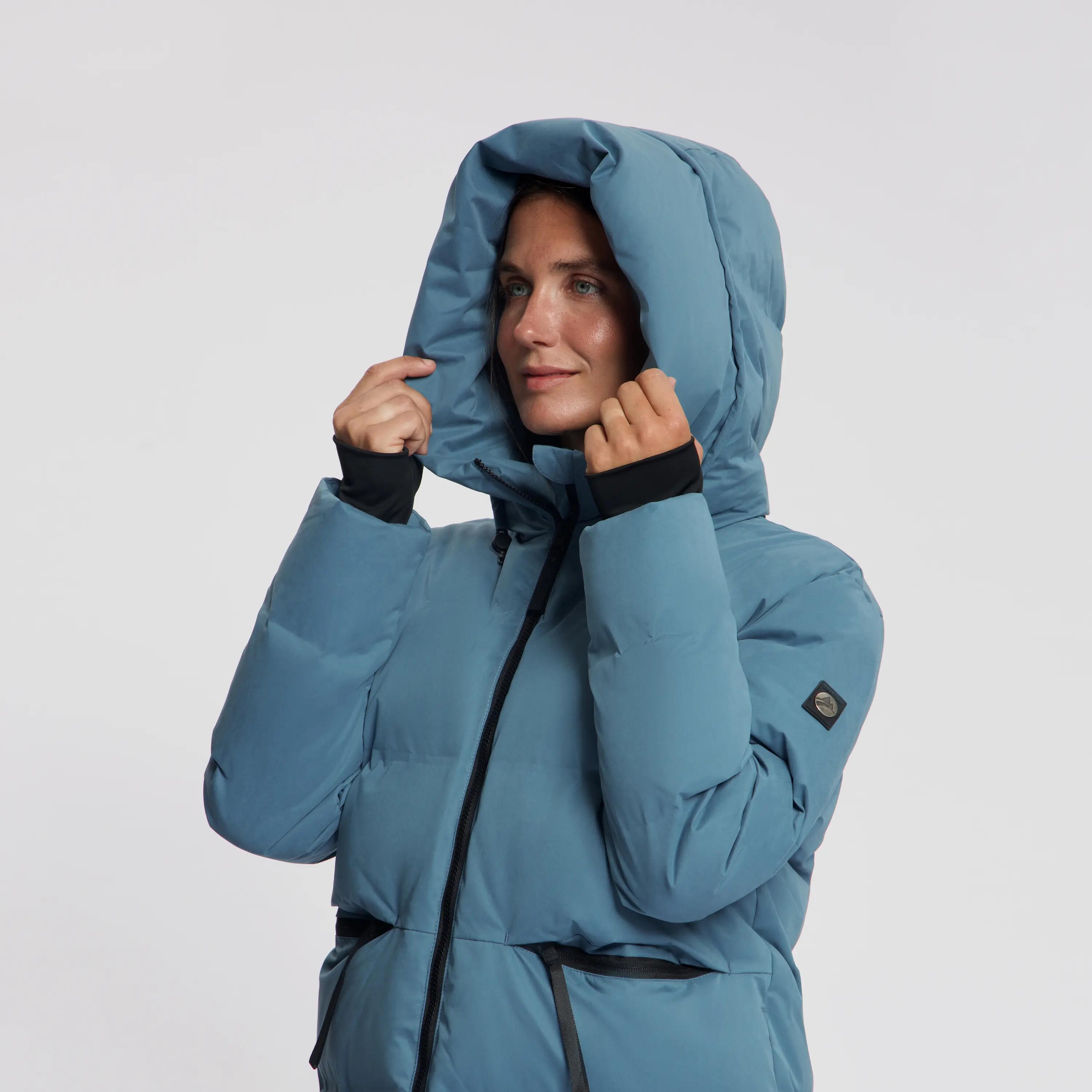 Odda Femme - Doudoune d'hiver - Imperméable - Bleu 2/6