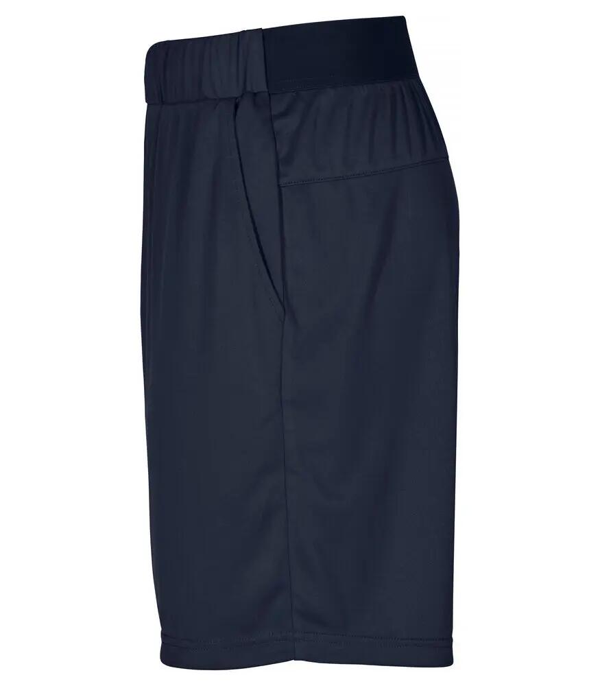 clique Basic Active Shorts in polyester spun dyed – Dark Navy 3/4
