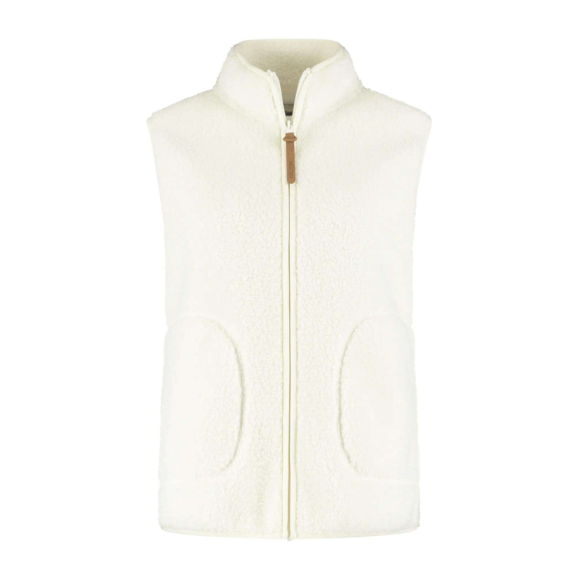 Maya Femme - Gilet d'extérieur - Teddy - Blanc cassé 4/6