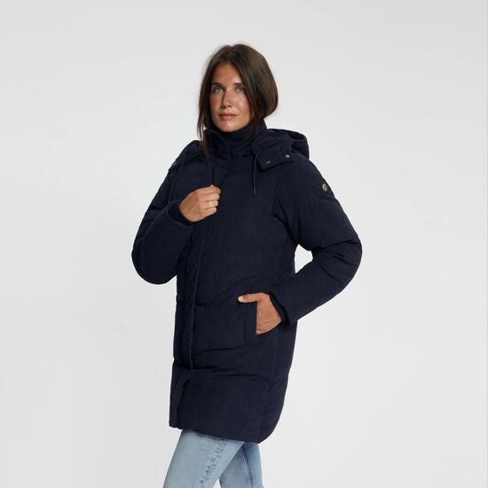 Ulvik Damen – Daunen-Winterjacke – Cord – Dunkelbraun