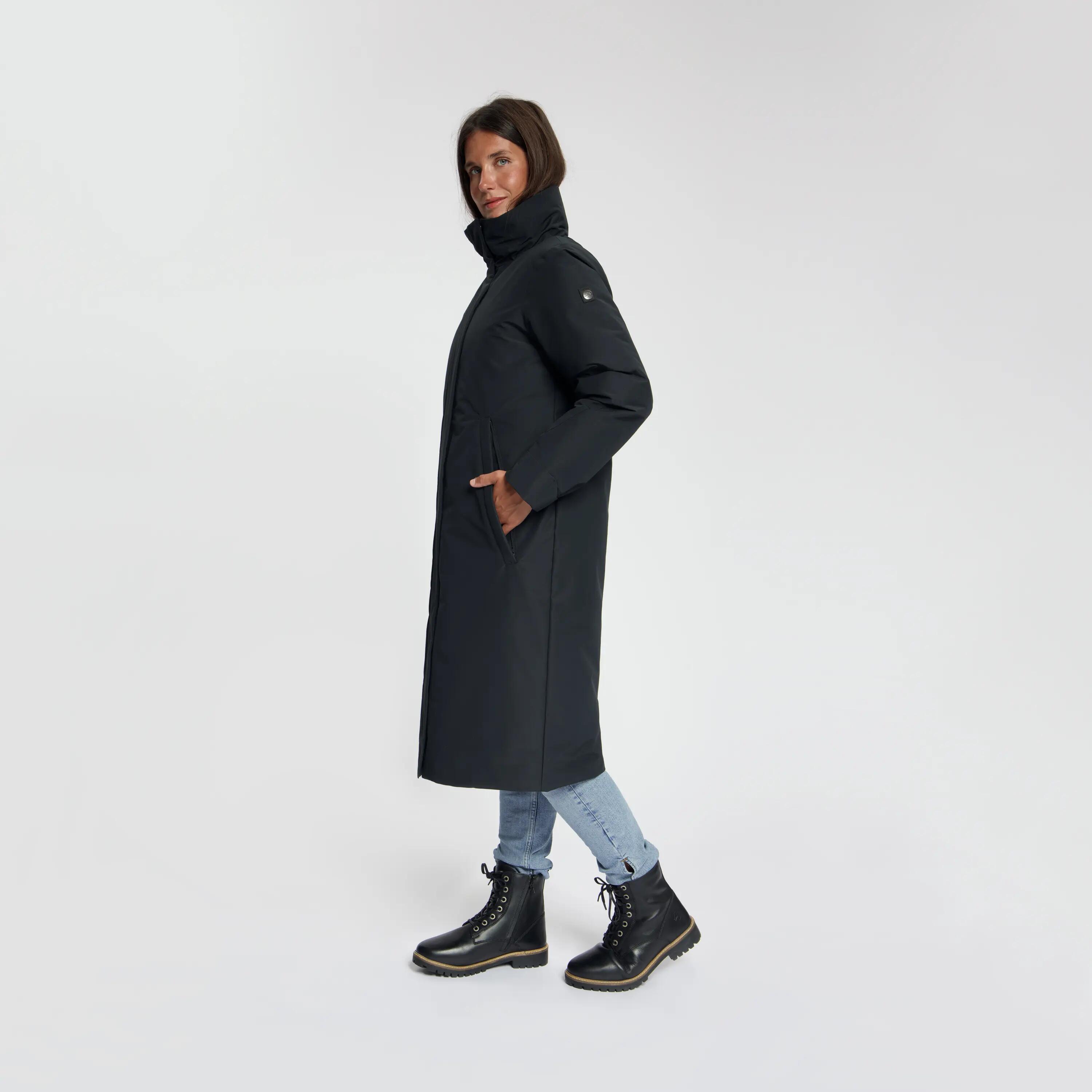 Saeby Femmes - Veste d'hiver hardshell - Imperméable - Noir 2/6