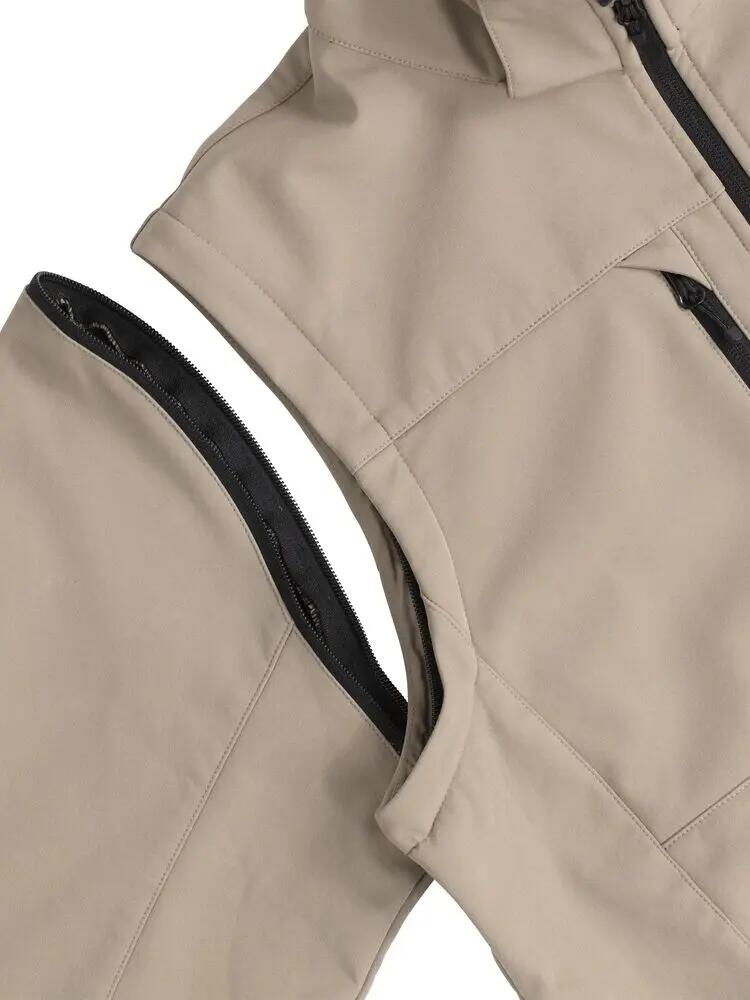 clique Classic Softshell 2 em 1 Casaco - Sand 3/6