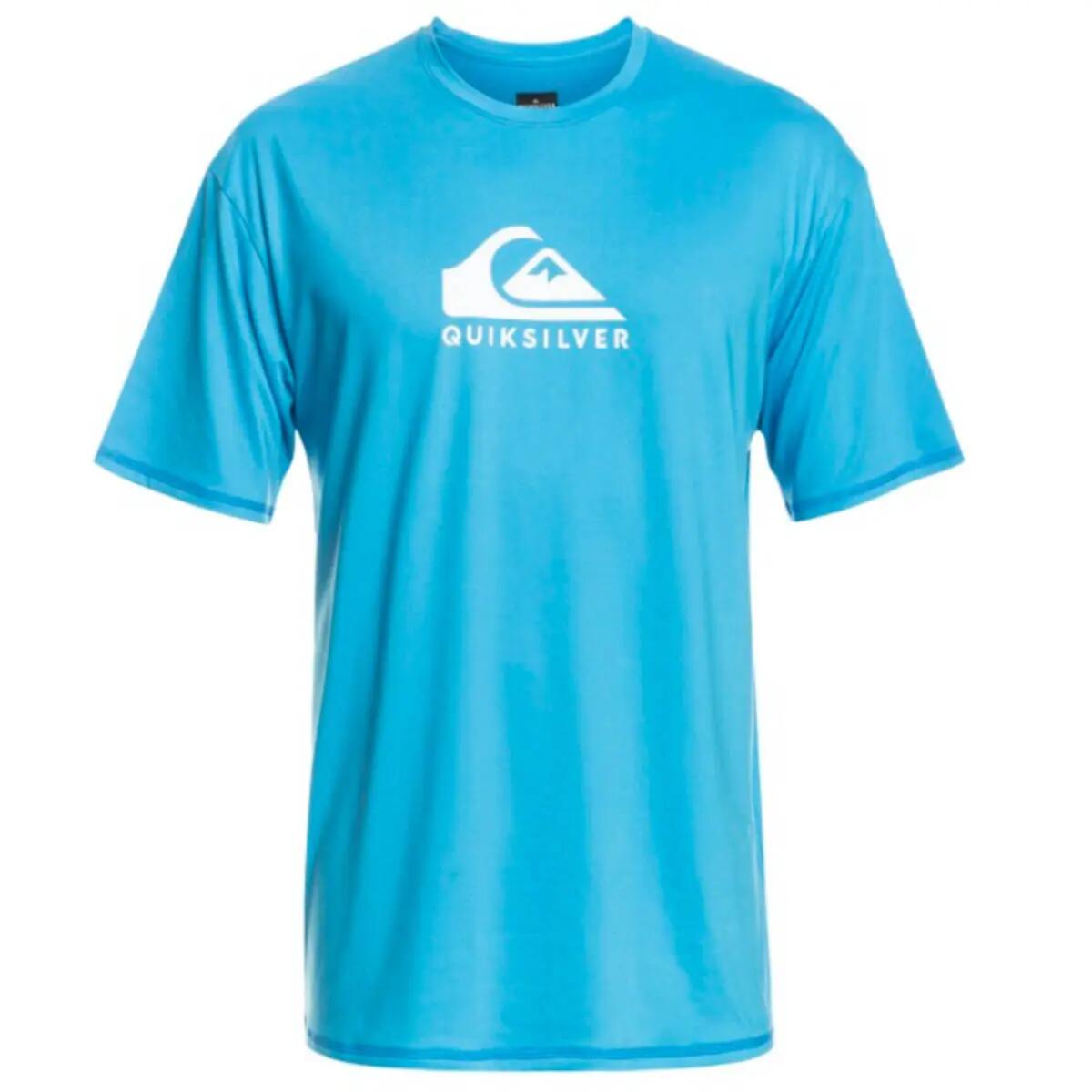 Koszulka krótki rękaw Quiksilver Solid Streak SS Tees Tops UPF 50 Blue 2/3