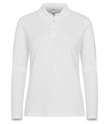 Clique stretch premium polo l/s women – dames lange mouw polo met stretch