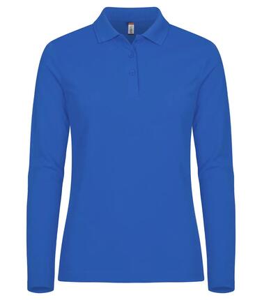 clique Manhattan L/S Women Poloshirt Langarm in Royal Blue