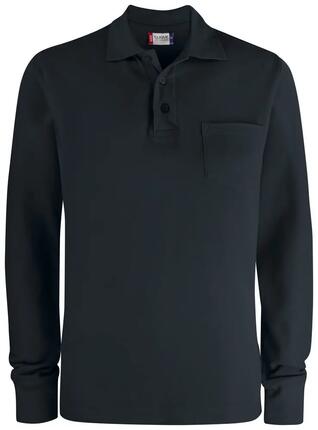 clique Basic Polo Pocket L/S – schlichtes Polo mit Brusttasche