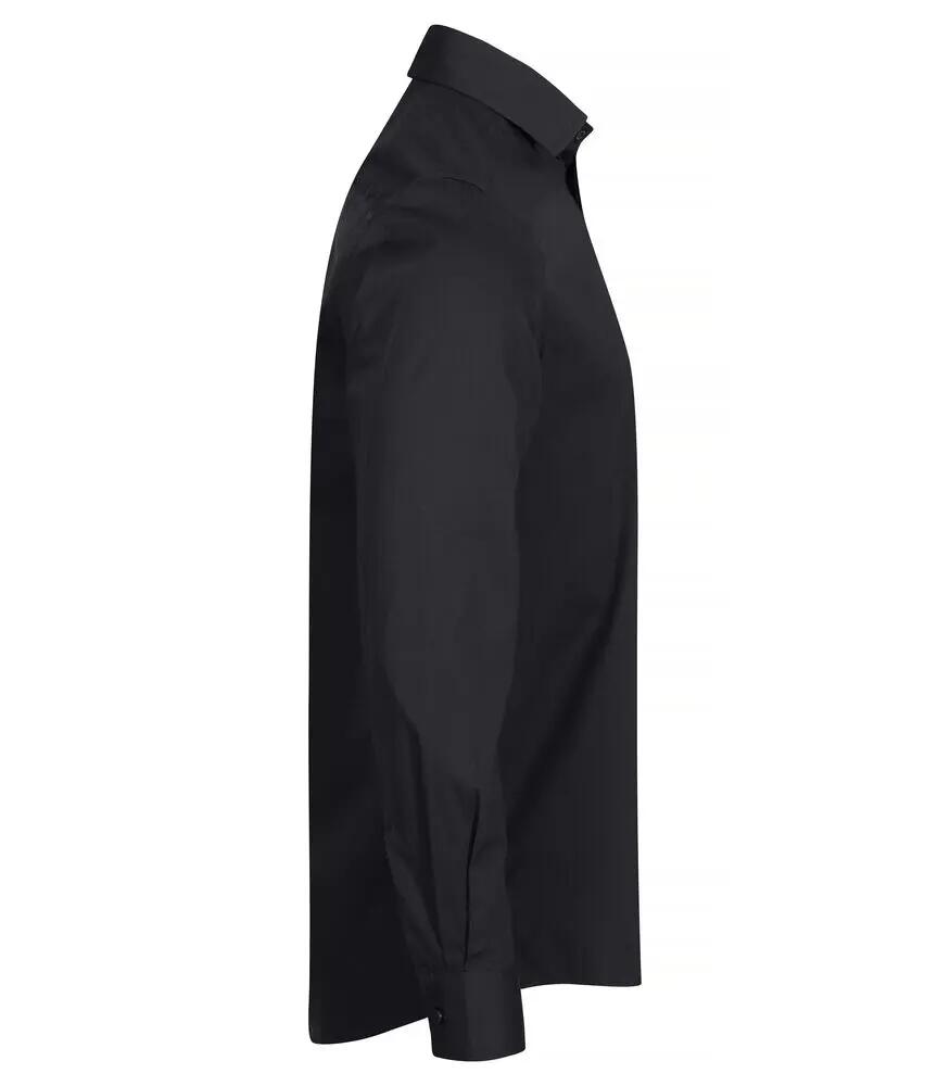 clique Stretch Shirt L/S – Stretch overhemd lange mouw zwart 4/4