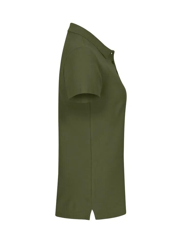 clique Basic Polo Women katoen - comfortabele pasvorm, olive green 5/5