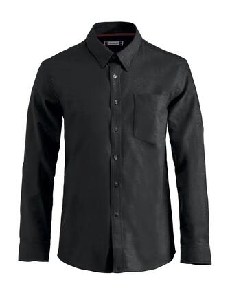 clique Oxford Hemd Langarm 100% Baumwolle - Schwarz