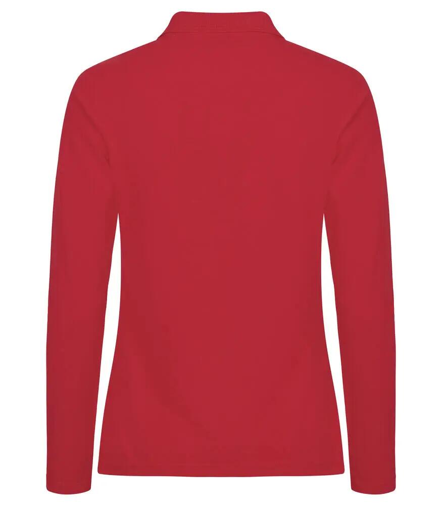 clique Manhattan L/S Women Polo manica lunga Rosso 4/4
