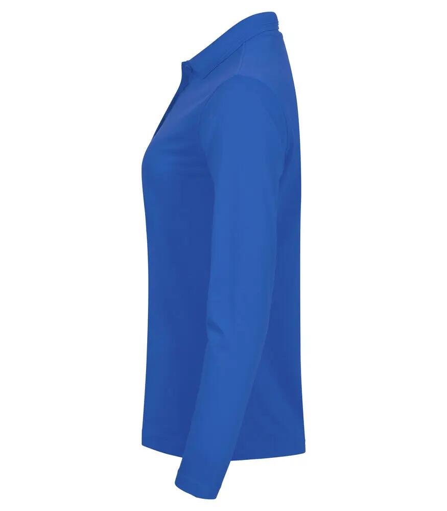 clique Polo manches longues Manhattan L/S Women en Royal Blue 3/4