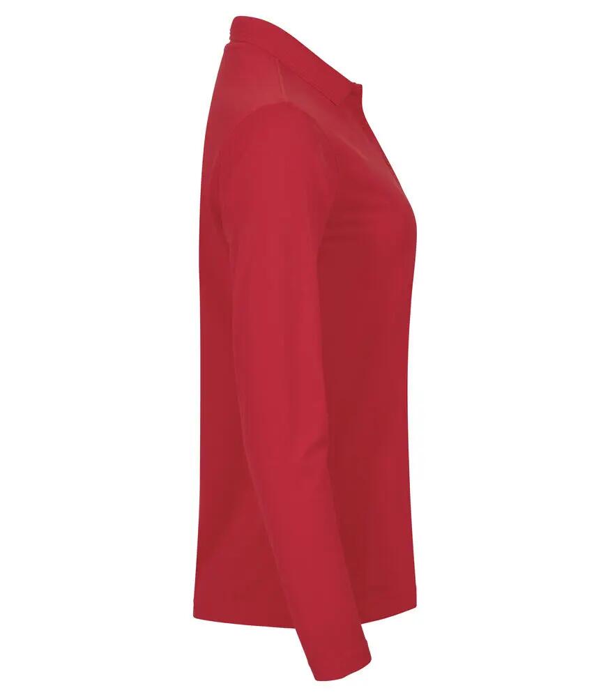 clique Manhattan L/S Women Polo manica lunga Rosso 3/4