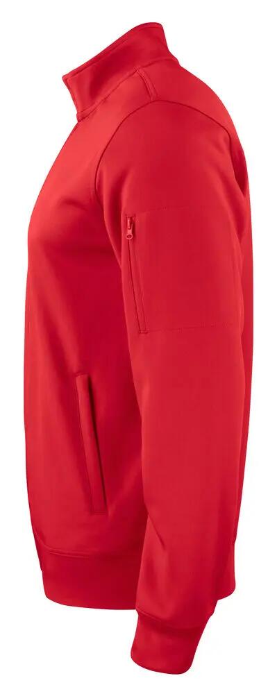 clique Basic Active Cardigan uomo – cardigan full zip tinto filo, rosso, 3XL 3/4