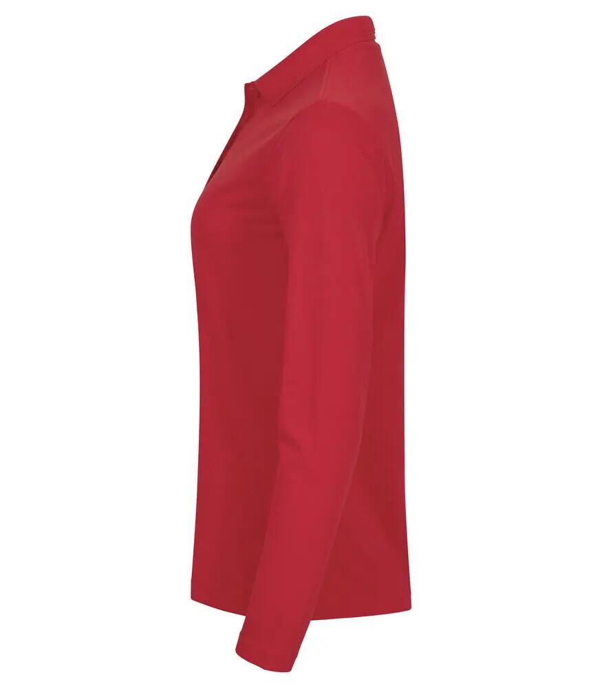 clique Manhattan L/S Women Polo manica lunga Rosso 2/4