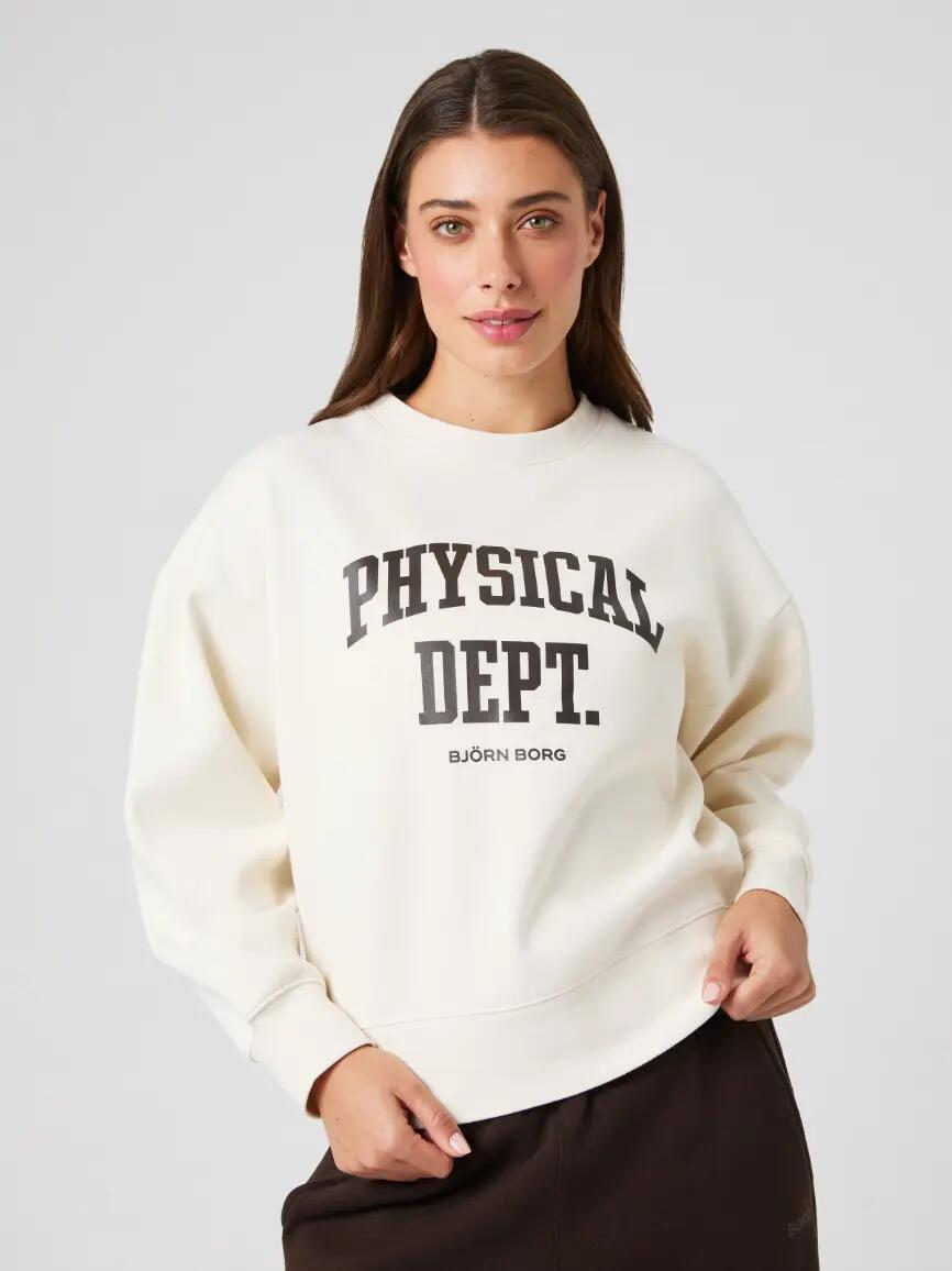 bjorn_borg BORG BOYFRIEND SWEATSHIRT – corte boyfriend, cor TOFU 4/5
