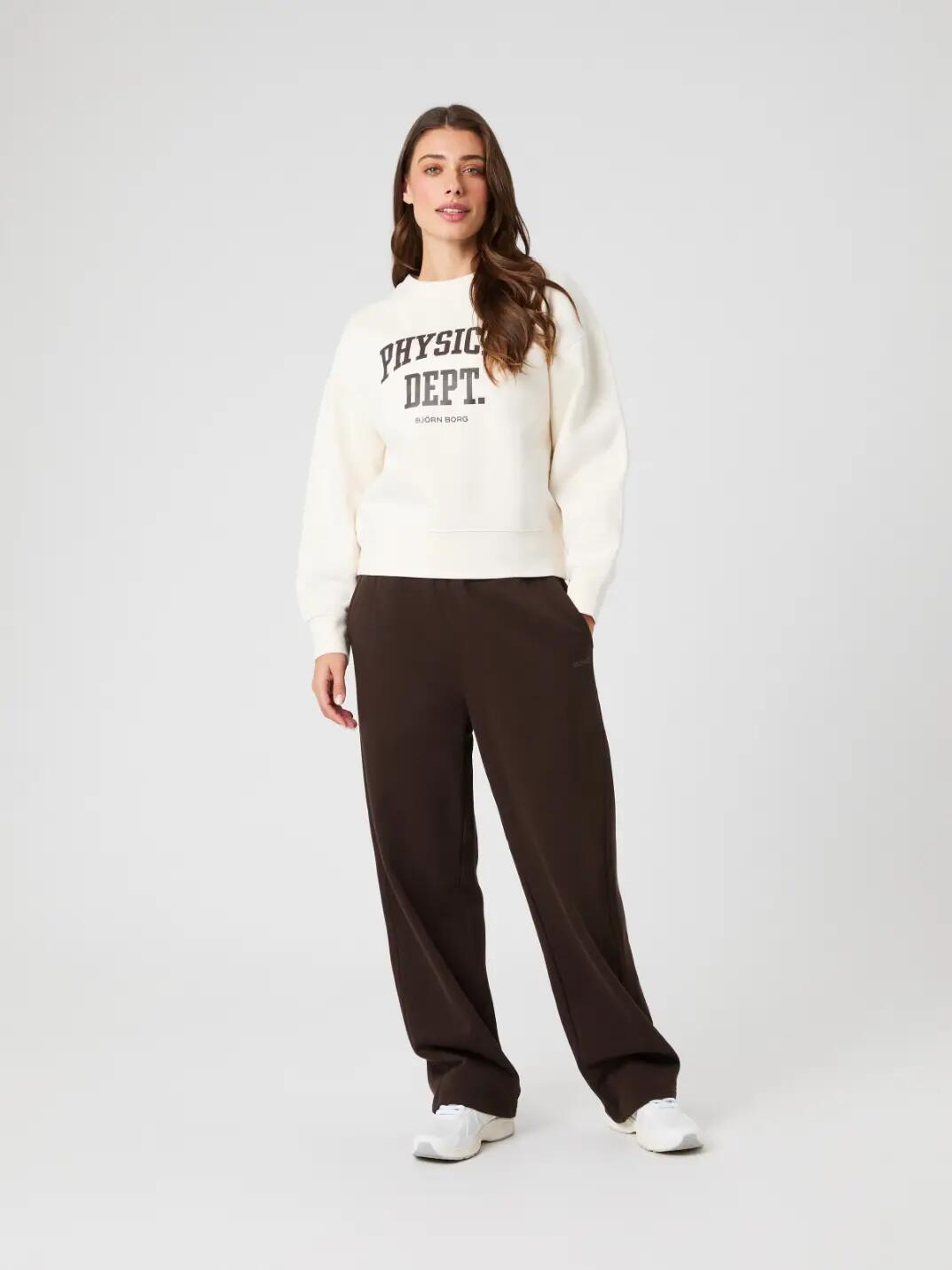 bjorn_borg BORG BOYFRIEND SWEATSHIRT – corte boyfriend, cor TOFU 3/5