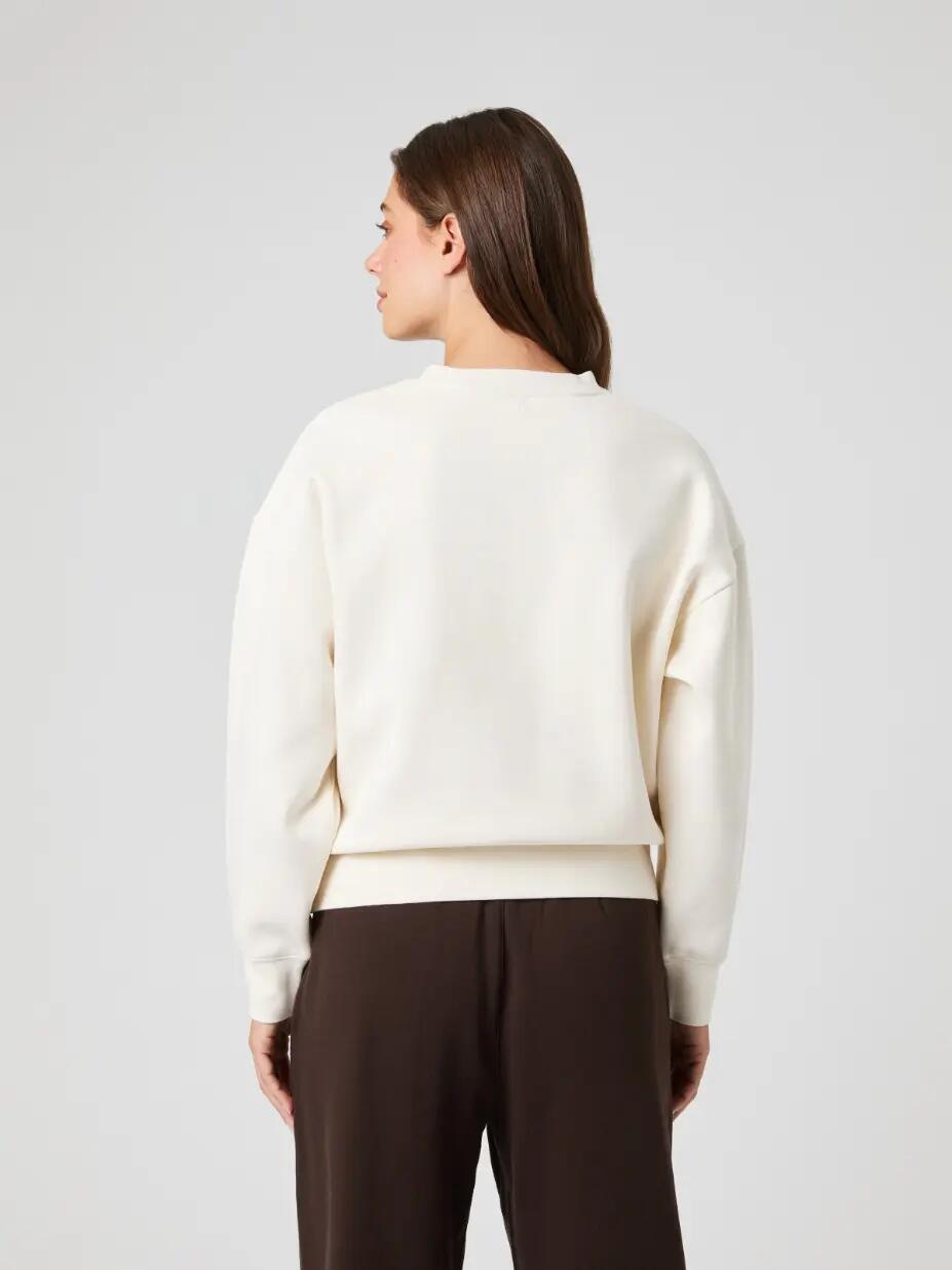 bjorn_borg BORG BOYFRIEND SWEATSHIRT – corte boyfriend, cor TOFU 2/5