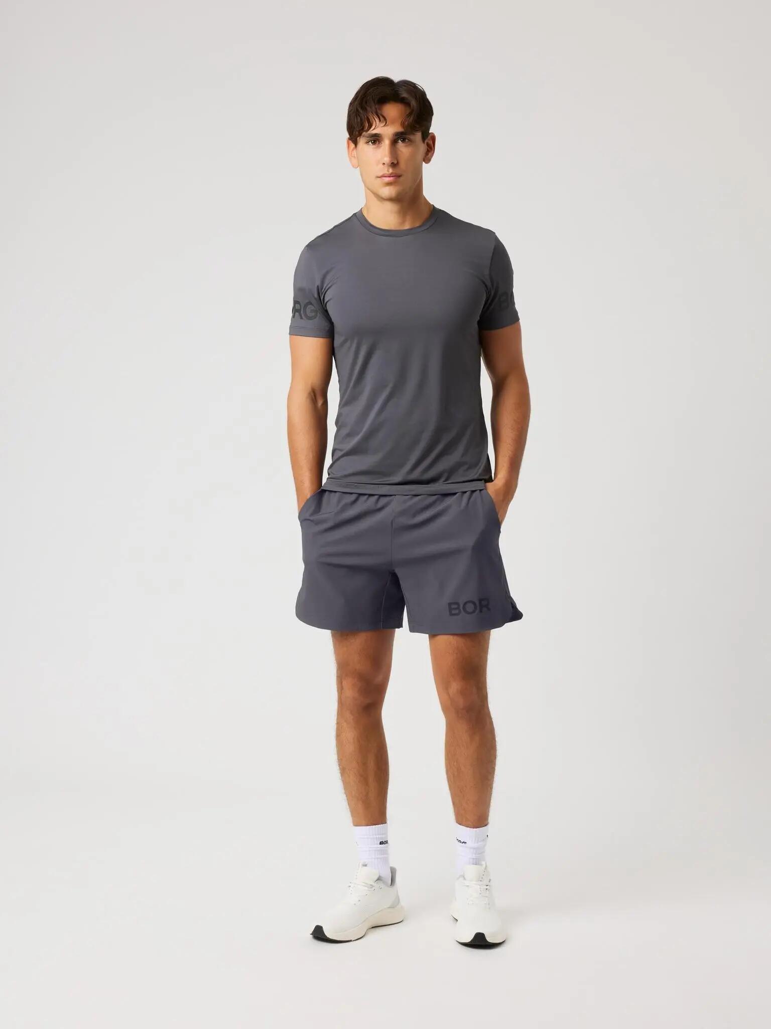 bjorn_borg BORG T-SHIRT van gerecycled polyester — ASPHALT 3/4