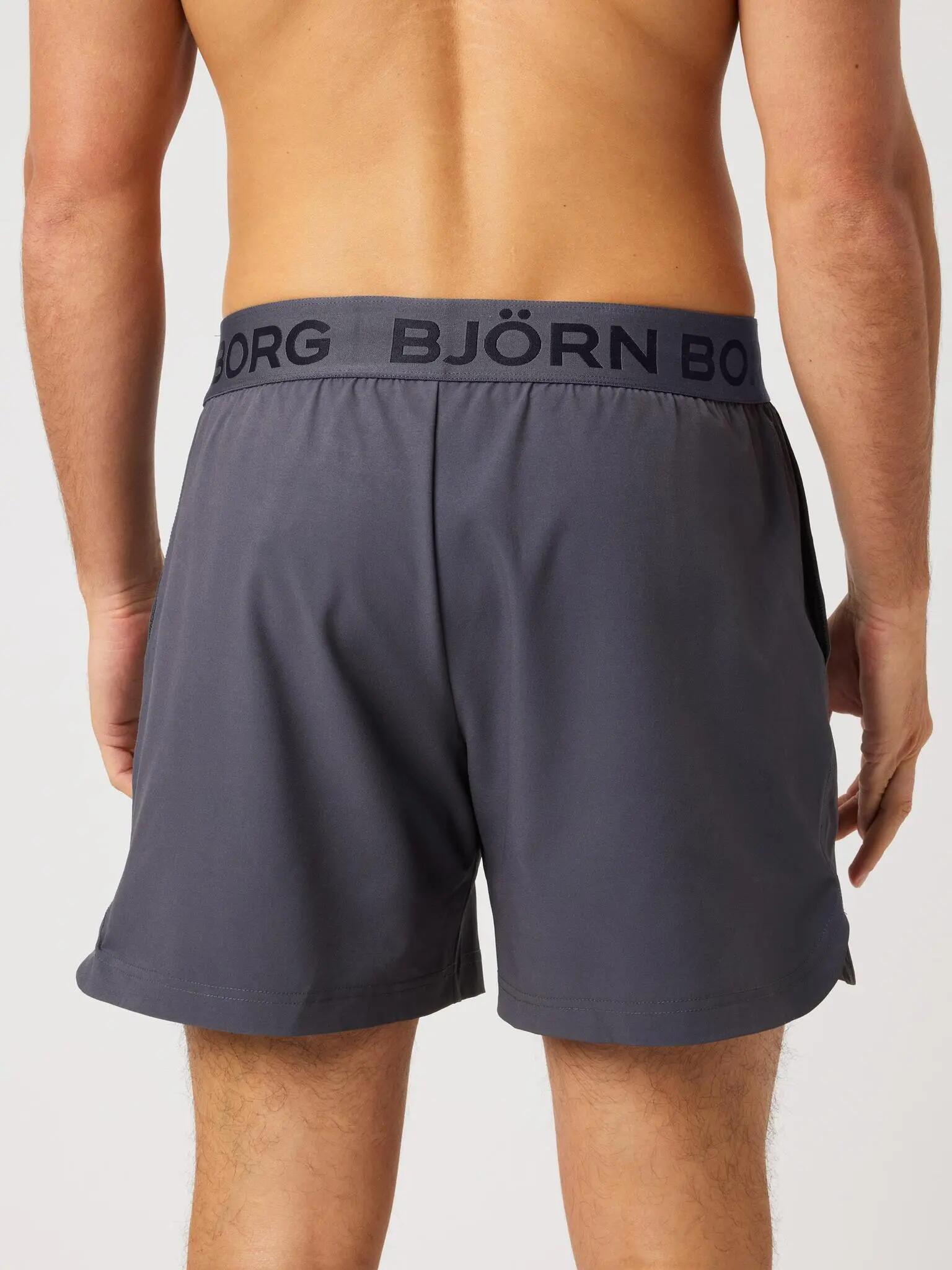 bjorn_borg BORG 6" SHORTS in poliestere riciclato - ASPHALT 2/5