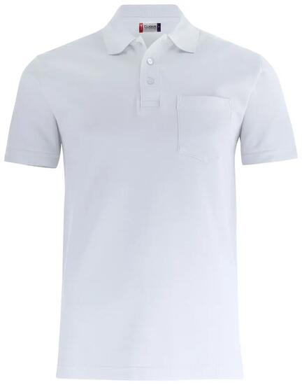 clique Basic Polo Pocket aus Baumwolle – Unisex mit Brusttasche