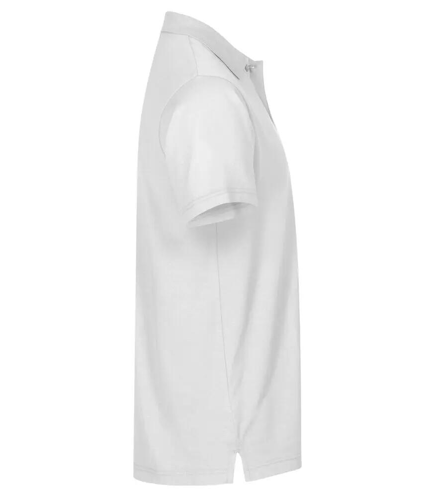 clique Single Jersey Polo en coton 100% – polo unisexe blanc 4/4