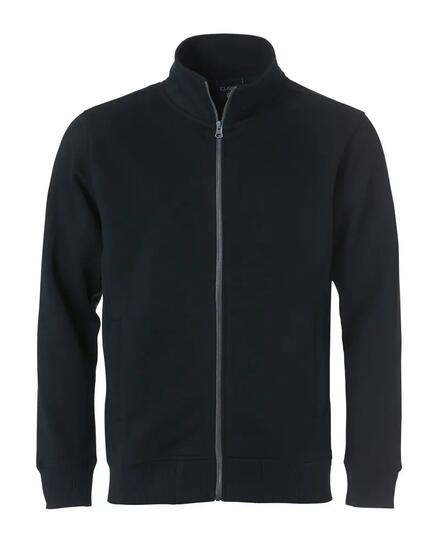clique Classic Cardigan en sweat, noir, 4XL