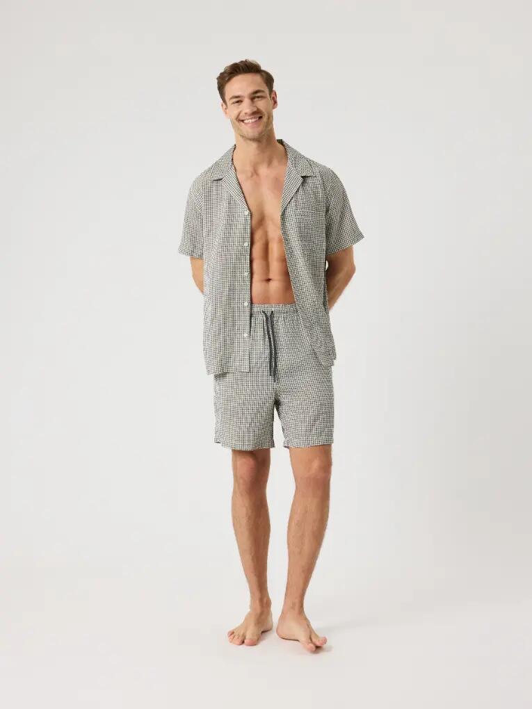bjorn_borg BORG LYOCELL RESORT SHIRT — BB HOUNDSTOOTH 3 3/5