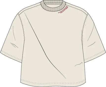 bjorn_borg JESSIE JAZZ OVERSIZED CROPPED T-SHIRT BIRCH