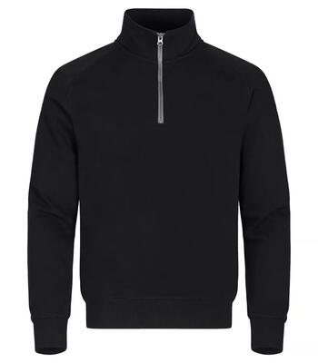 Clique classic half zip ½ zip sweater unisex met verborgen ritszak