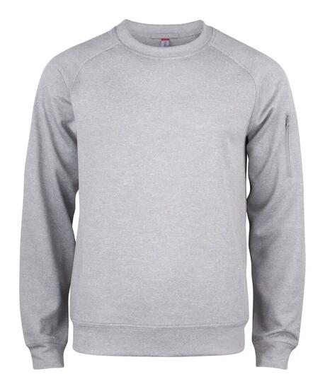 clique Felpa Basic Active Roundneck grigio mélange