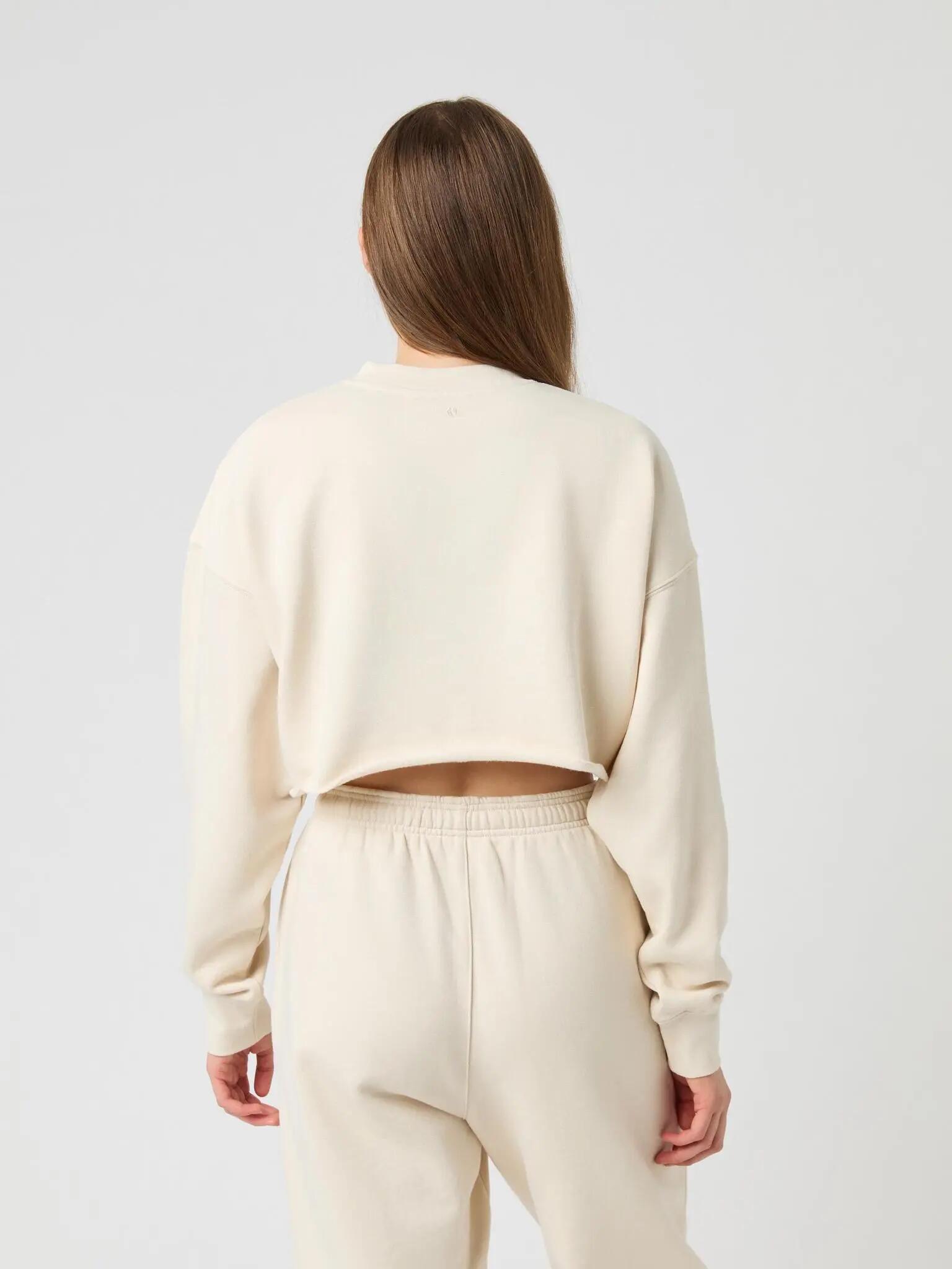 bjorn_borg STUDIO OVERSIZED CROPPED SWEATSHIRT — BIRCH 2/4