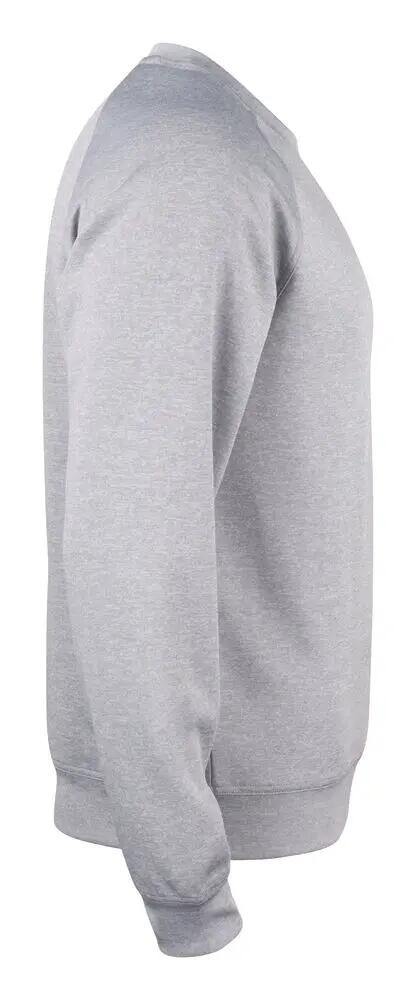 clique Basic Active Roundneck sweatshirt em poliéster cinza mesclado 4/4