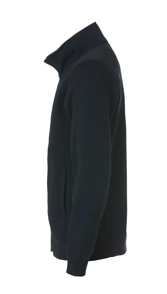 clique Classic Cardigan sudadera negra con cremallera en bolsillos 5/6