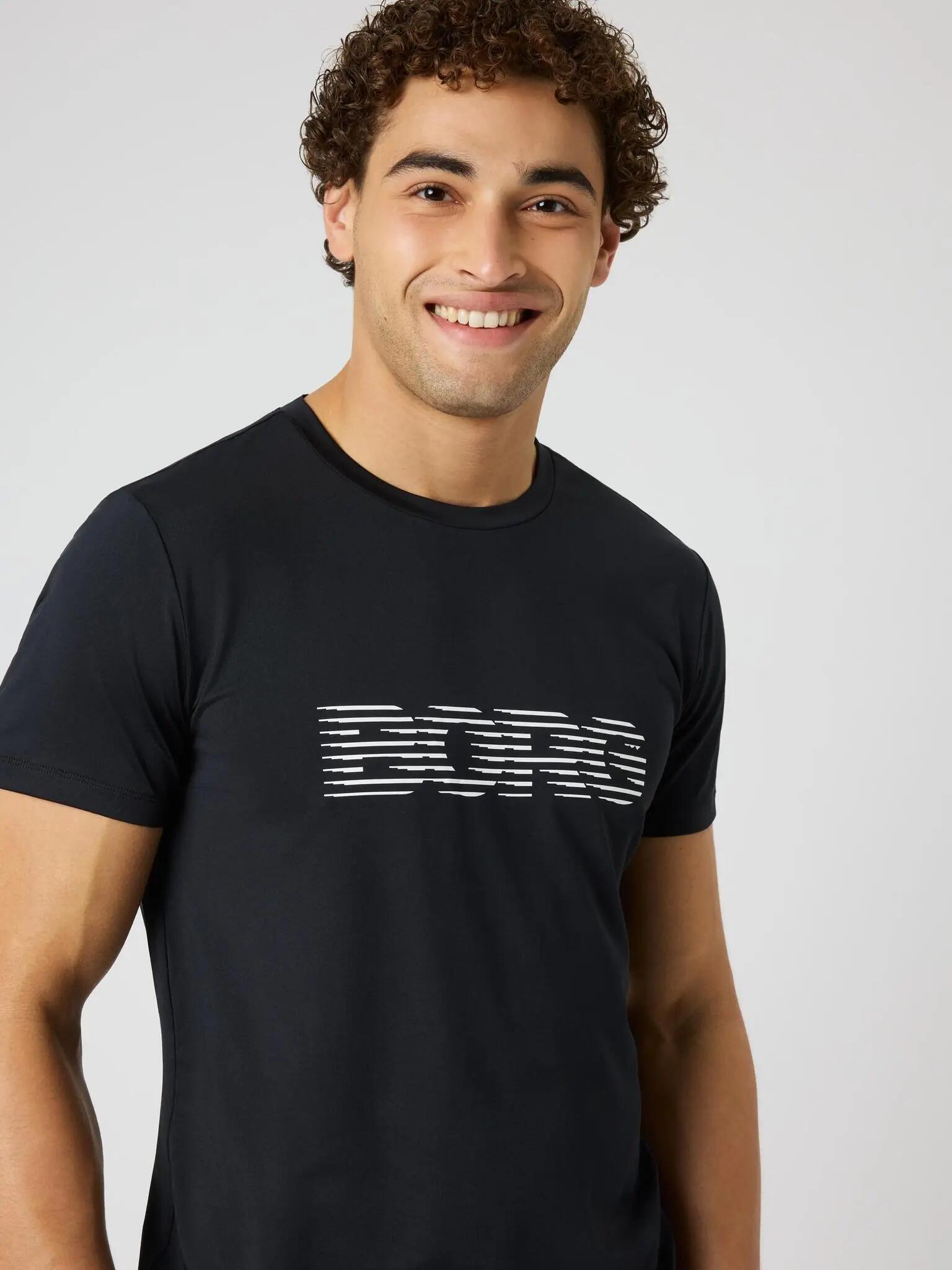 bjorn_borg BORG GRAPHIC T-SHIRT aus recyceltem Polyester – BLACK BEAUTY 5/5