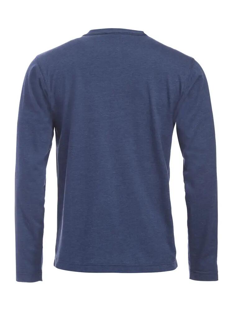 clique Orlando Camiseta manga larga mezcla de algodón azul jaspeado 2/4
