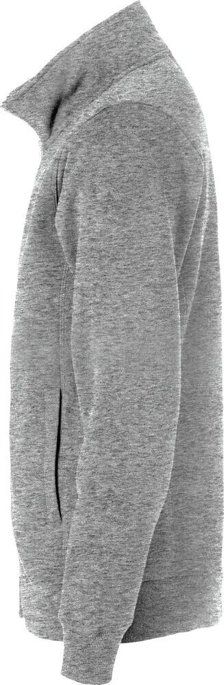 clique Classic Cardigan heren sweatshirt grijs melange 3/4