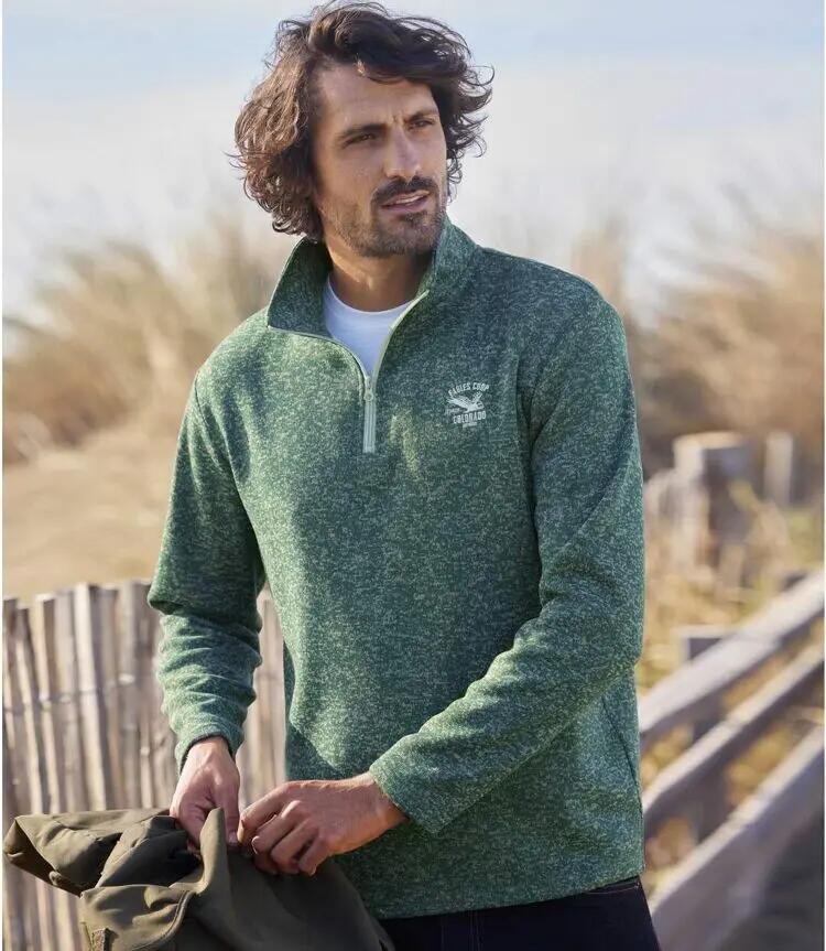 Lot de 2 Sweats Molleton à Col Montant Zippé 3/5