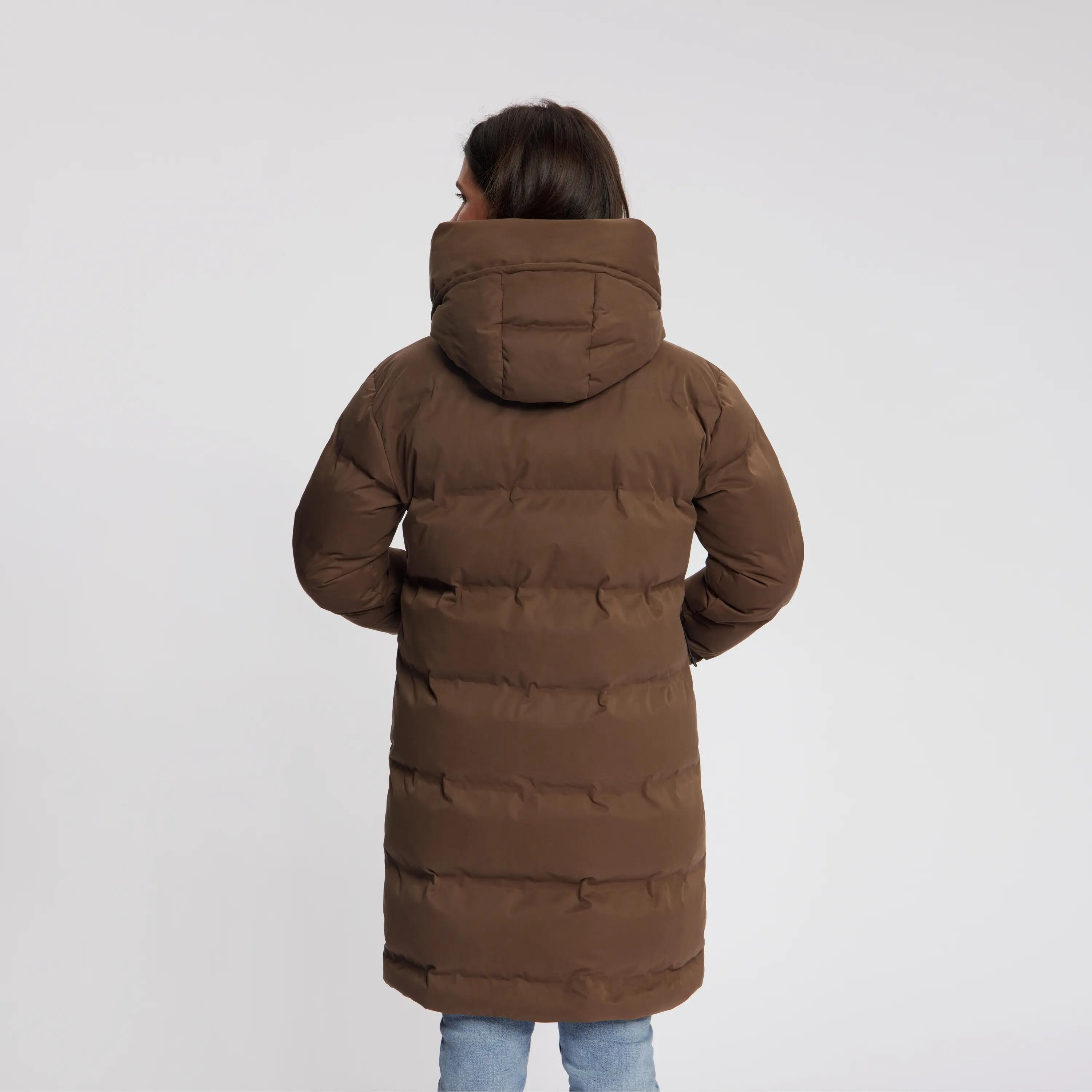 Odda Damen – Daunen-Winterjacke – Wasserdicht – Dunkelbraun 2/5