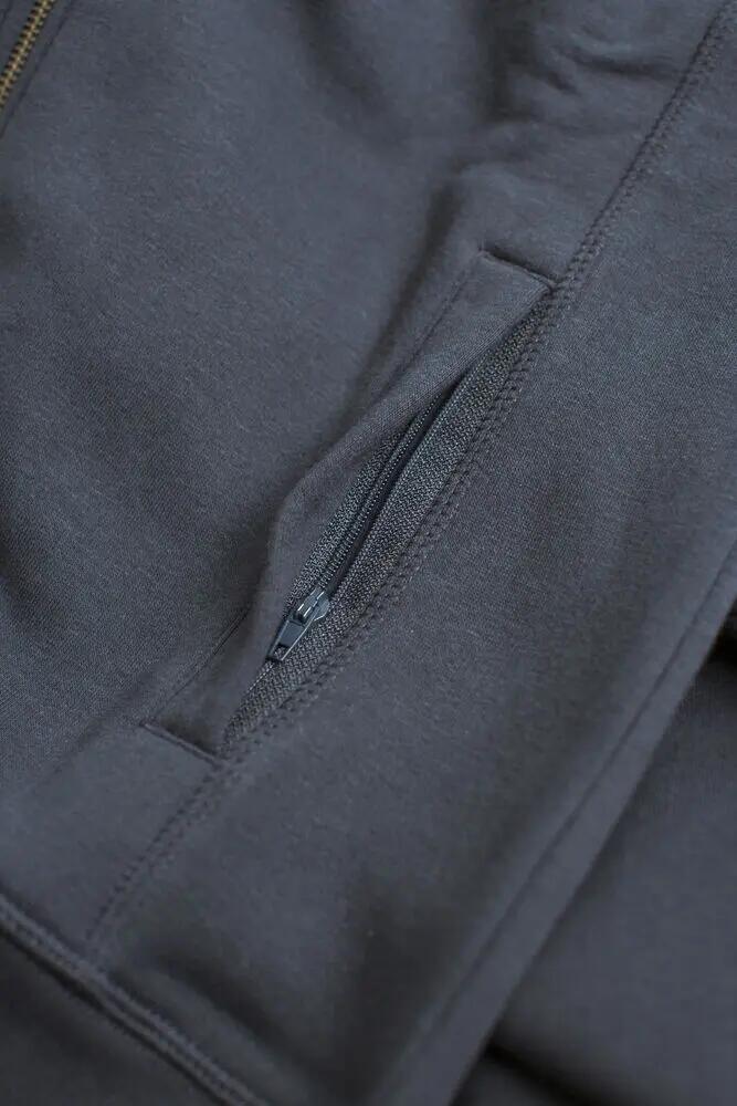 clique Classic Cardigan sudadera negra con cremallera en bolsillos 2/6