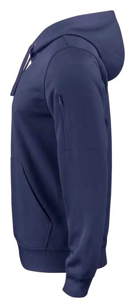 clique Basic Active Hoody in 100% poliestere – dark navy 3/4