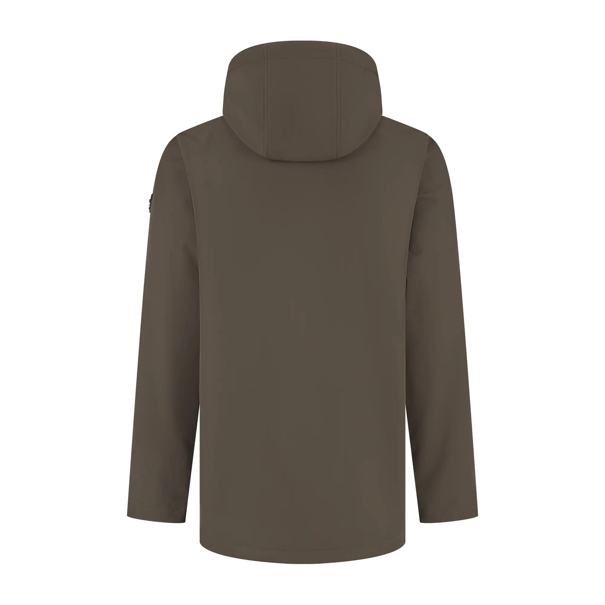 Njal Homme - Veste Softshell - Imperméable - Marron foncé 5/6