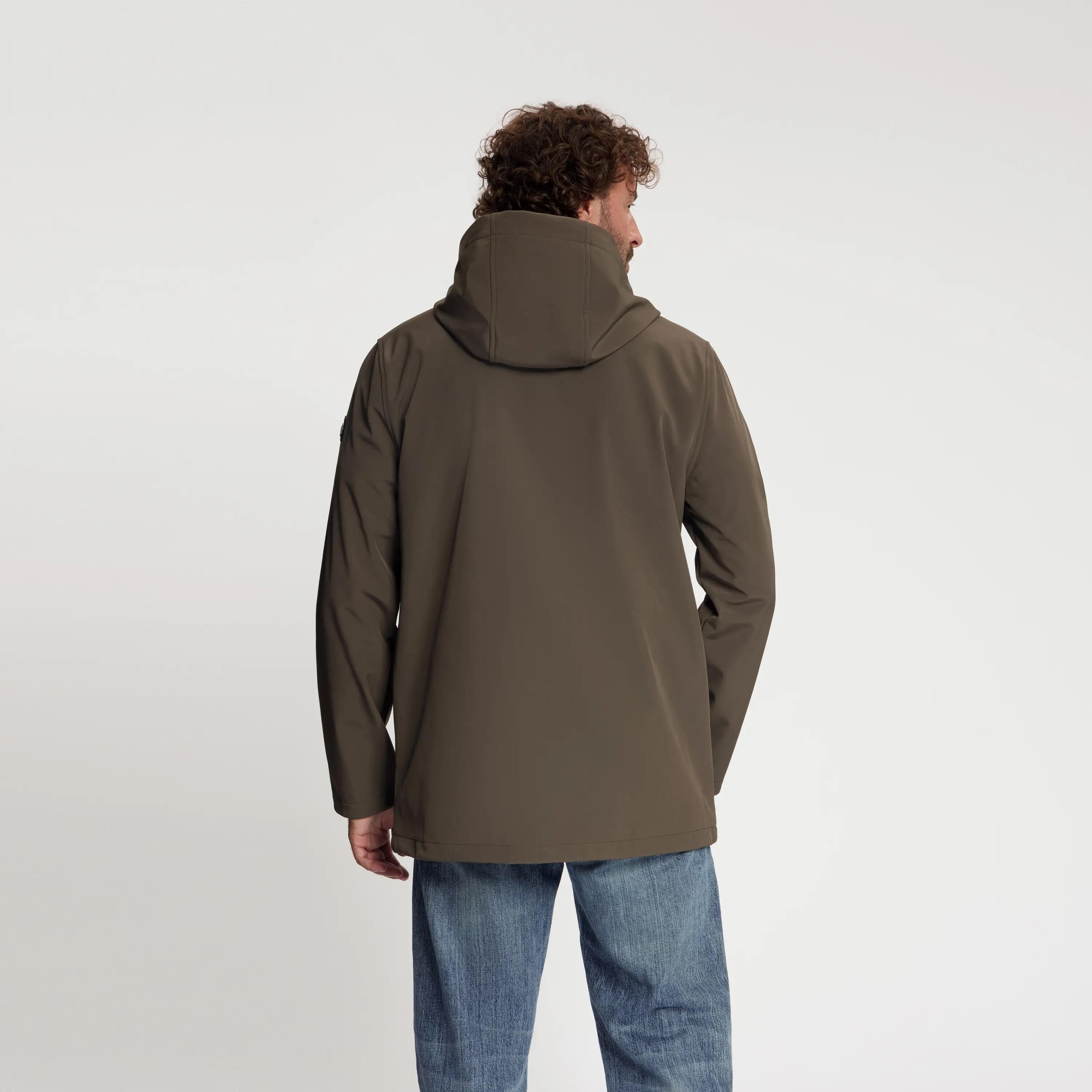 Njal Homme - Veste Softshell - Imperméable - Marron foncé 3/6