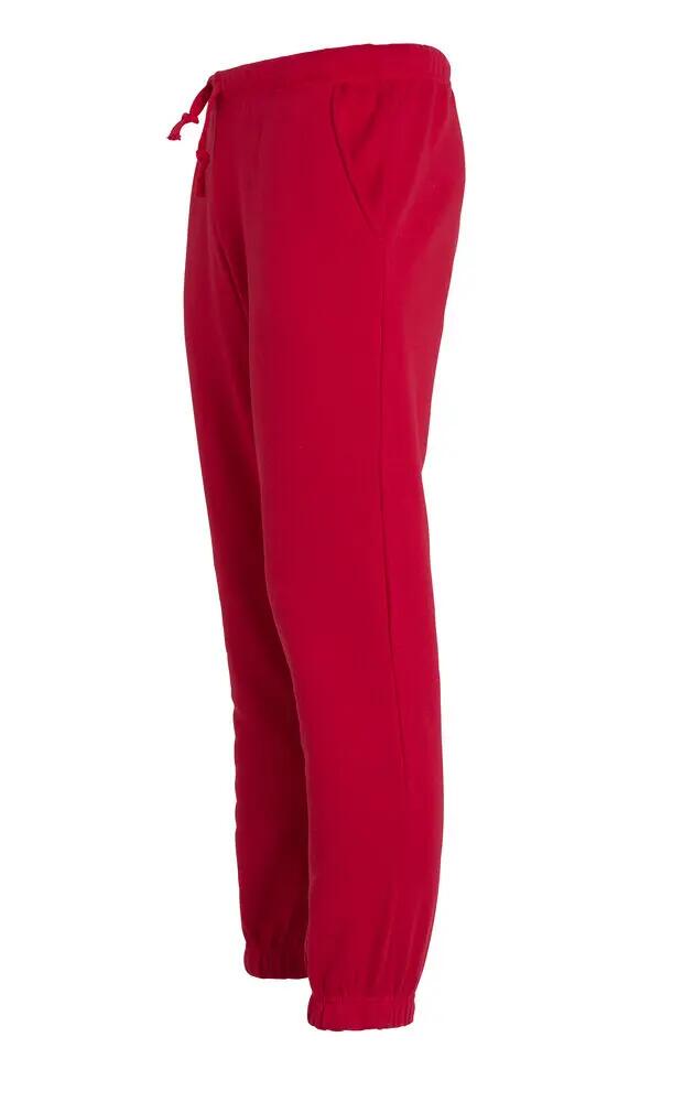 clique Basic Pants — pantaloni unisex in felpa rossa, taglia 3XL 3/4
