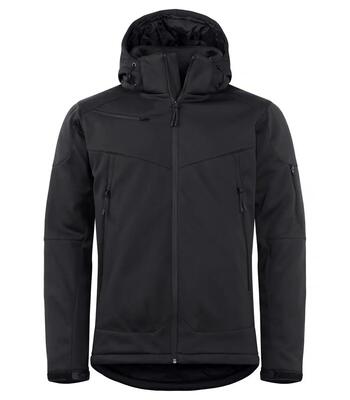 Clique grayland gewatteerde softshell jas heren — waterdicht